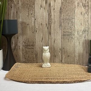 Vintage Otagiri Japan Ceramic Owl Figurine | Mid Century White Owl Decor